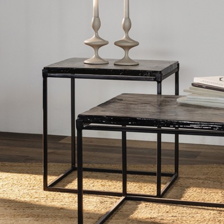 MAYEN FROSTED coffee table, 500 × 410 × 530 mm, black color-9