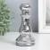 Souvenir ceramics "Chess figure. Pig" silver 16x7.5x7.5 cm