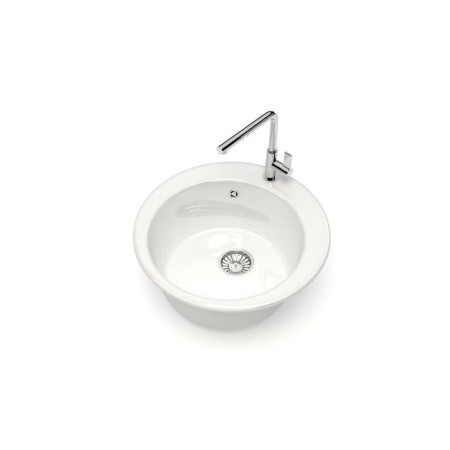 Glanz Kitchen Washing Cilest Victory L30g31, 475x475x180 mm, glossy, cut, white