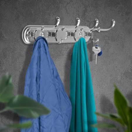 Tundra hanger tund004, metal, four -rod, chromium color