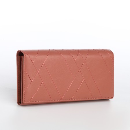 Women's wallet on magnet, pink color