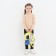 Children's backpack on lightning, 1 outer pocket, yellow color