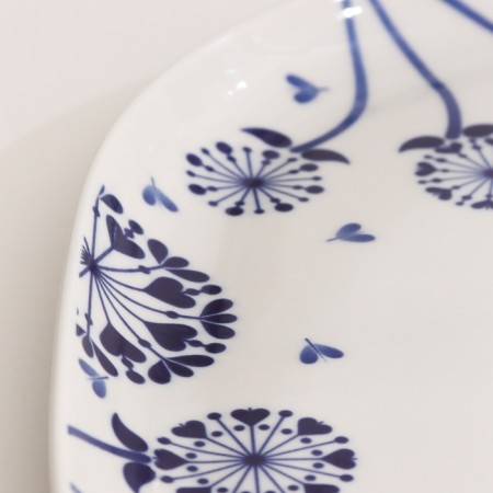 Oval dish "Dandelion", 205x315x20mm, neo gzhel-2