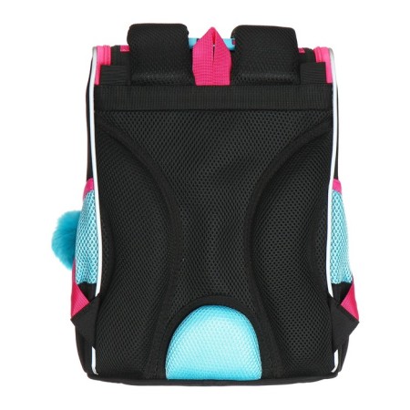 School standard, 33 x 25 x 13 cm, Grizzly, + bag for shoes, plush, black-5
