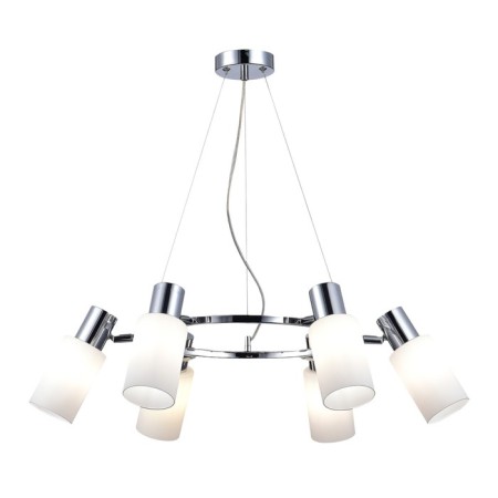 Suspended EVOLUCE lamp. Sle1139-103-06. Gessi. 6x60 watts, E14, 72x72x19 cm, chromium color