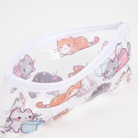 Cosmetic bag-penete on lightning, PVC, transparent color-2