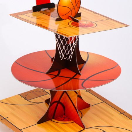 Basketball player cake stand-3