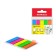 Plastic tabs 12 x 44 mm Erichkrause Neon, 5 colors of 20 sheets, with adhesive edge