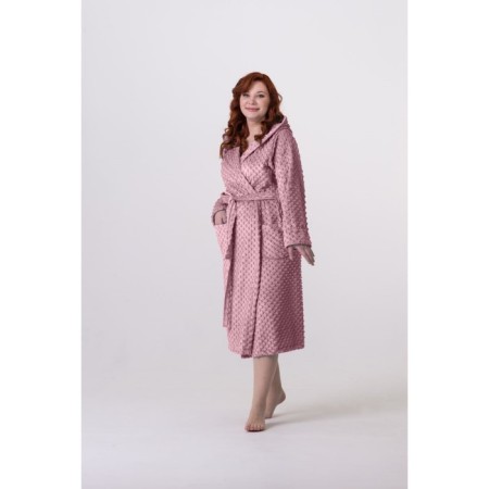 Female robe, size 48, purple-purple color-1