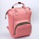 Women's backpack with thermal carman, thermal drum - portfolio, pink color