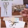 Scissors for needlework "her tsapels", mowed blade, 4.5 ", 11.4 cm, gold color