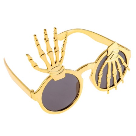 Carnival glasses "Hands", Golden color