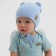 Children's hat minku, rr 35-40, blue color