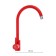 Olympus kitchen "Olympus" OS66923, single -leaf, high spout, stainless steel, red
