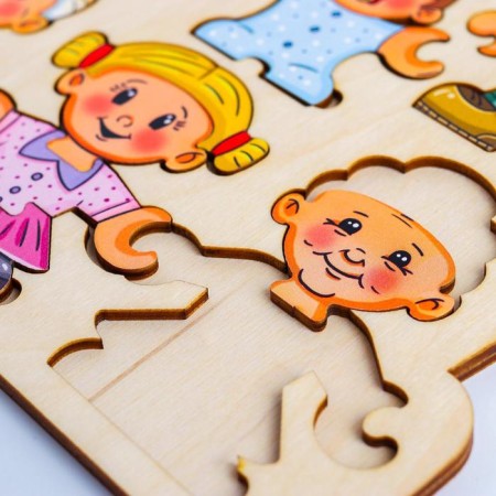 Puzzle designer “Collect the character. Family"-2
