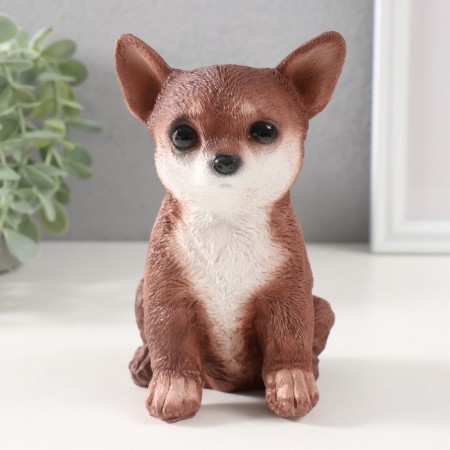 Figure "Puppy Chihua Hua" 15 x 9 x 11.5 cm.-1