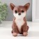 Figure "Puppy Chihua Hua" 15 x 9 x 11.5 cm.