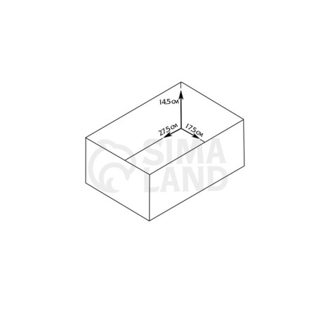 Kashpo - wooden box 30x20x14.5 cm pine-4