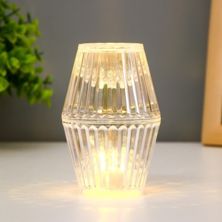 Night "Crystal" LED from 3xlr1130 batteries is transparent 6x6x10 cm Risalux-3