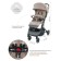 Stroller walking children's indigo trip, beige color