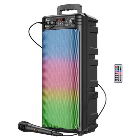Portable column Hoco BS52, 20 W, 2200 mAh, BT5.0, TWS, USB, AUX, FM radio, black-1