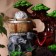 Fountain "Elephants under the tree, barrels and jugs" 12x15x24 cm (with backlight)