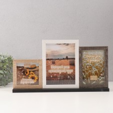 Photo frame MDF in 3 photos 10x10 10x15 13x18 cm 