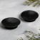 Set of candlesticks Metal "Lotus", 7.5x2 cm, 2 pieces, black