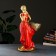 Figure with a pot "Girl with a basket" Red bronze, 1l / 30x64x32cm