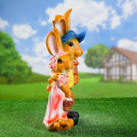 Garden figure "Bunnies" 11x23x48cm-4