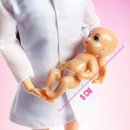 Cabinet-model “Doctor Lisa” with a baby, furniture and accessories-3