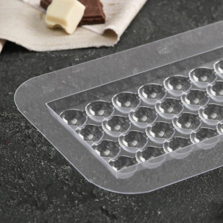 Chocolate and sweets form "Chocolate massage", 16.5 × 8.5 × 1.6 cm, the color is transparent-2