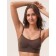 Top female supporting on thin straps Mirey Top Shaper Spalla Stretta, size 44-46, dark brown color