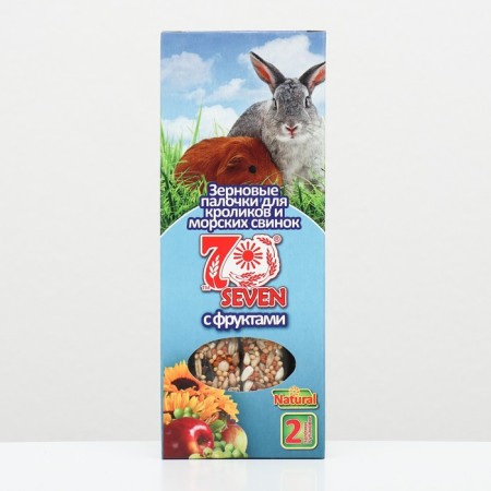 SEVEN SEEDS Special sticks for rabbits and guinea pigs, fruits, 2 pcs, 100 g-1