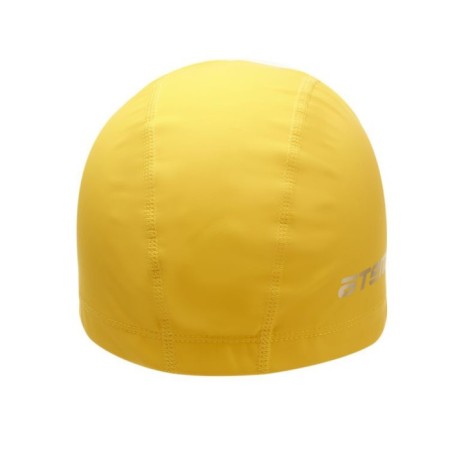 ATEMI Pu 14 swimming cap, fabric with polyurethane coating, yellow-4