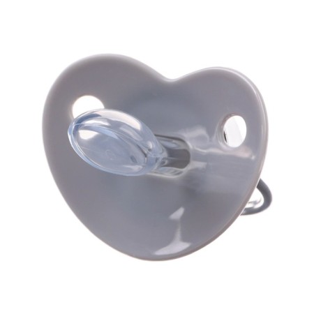 Nipple - Orthodontic dummy I love dad, with a cap, +6 months, white/silver, rhinestones-2