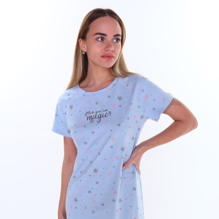 Homemade dress, blue color, size 50 (xl)-1