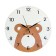 Wall clock, series: interior, "bear", discrete move, d-23 cm