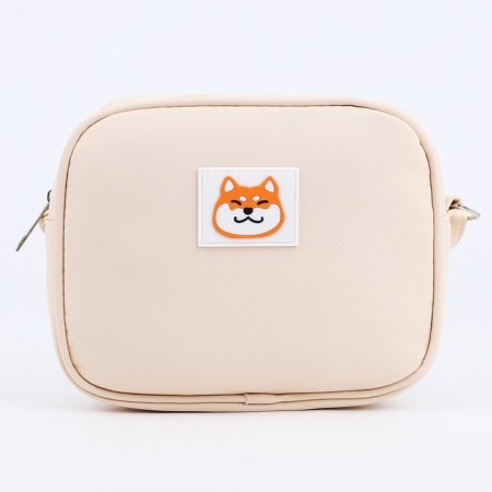 Cross-Bodi Bag on a zipper, beige color-1