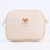 Cross-Bodi Bag on a zipper, beige color