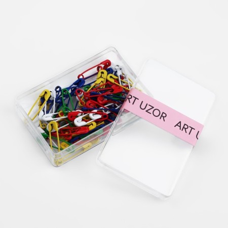 English pins, 19 mm, 80 pcs, colorful color-3