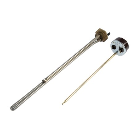 TEN "Iteten", radiator, 1.5 kW, d = 33 mm, left, 450 mm, with a thermostat