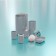 A set of accessories for the Trinity bathroom, 6 items (soap dish, soap dispenser, two glasses, ruff, bucket), gray color