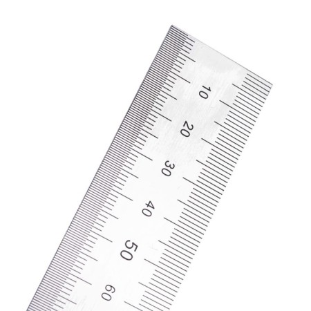 Rulery Central Instruction 0423, bilateral, stainless steel, 500 mm-2