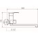 Bath mixer RMS SL86-006E, single-leaf, pour 27 cm, wall, chrome