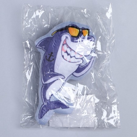 A toy for cats with mint "Shark", 13 x 8 cm-8