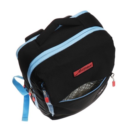 Youth backpack 39 x 26 x 10 cm, ergonomic back, Across G6, black/pink G-6-6-12