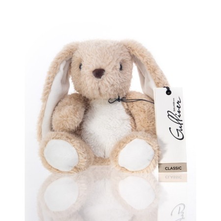 Soft Gulliver toy "Bunny Vyslowry", beige color, 20 cm