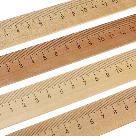 Set 4 wooden line (15 cm, 20 cm, 25 cm, 30 cm)-4