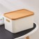 Korely maxi lid basket, 2.4 l, 23.5 × 16.5 × 13.5 cm, ivory color
